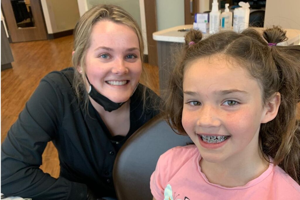braces on child
